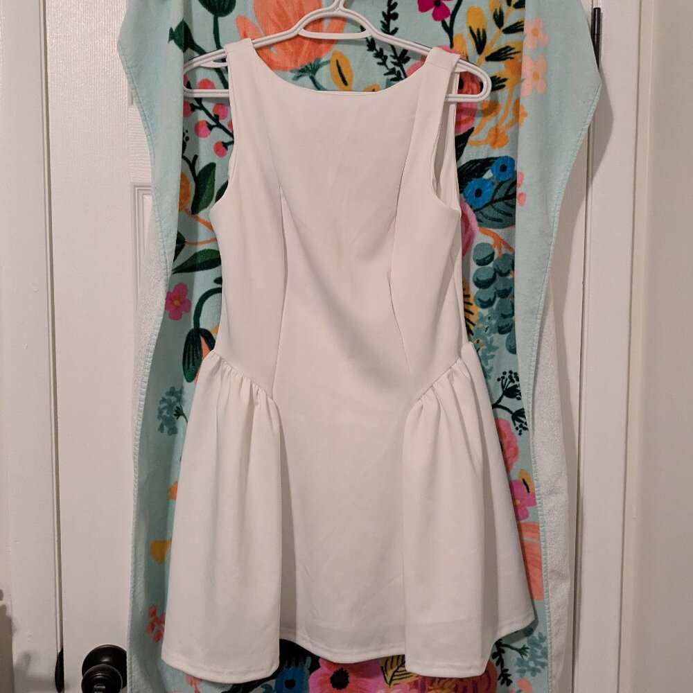 Sleeveless dress w/fitted bodice and a flared, pleated skirt size XL - Picture 3 of 10